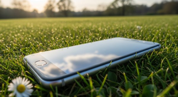 A mobile phone in a field #2