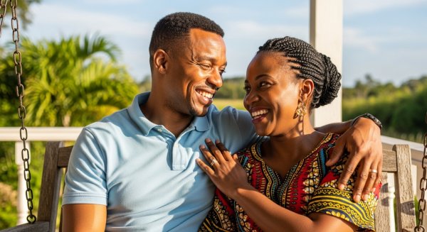 A happy African father and his wife #4