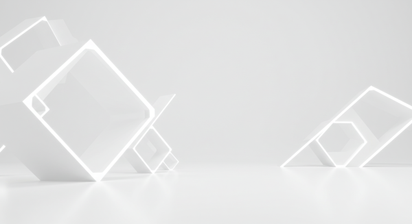 Abstract white background with geometric design #5