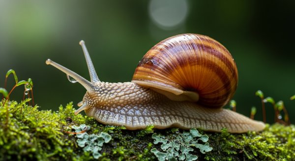 A close-up of a snail #3