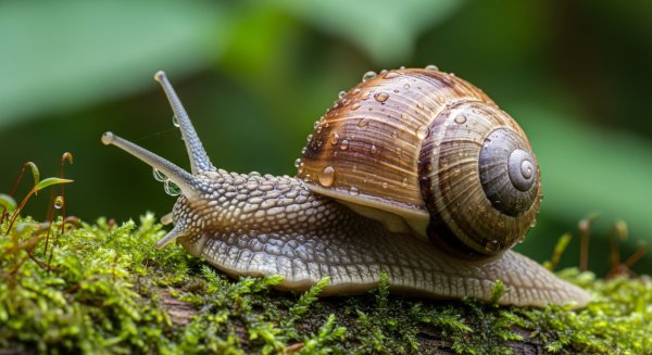 A close-up of a snail #2