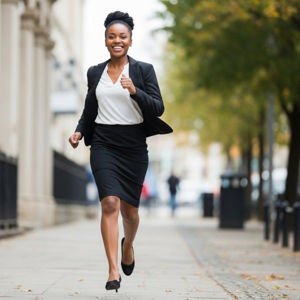 A business woman running #1