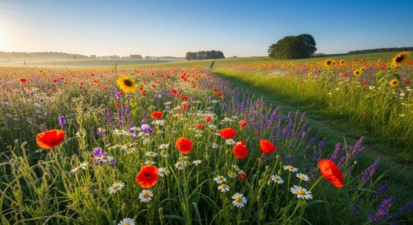 wild flowers on a wide field #2