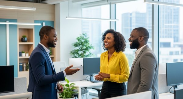 African business people in an office #1