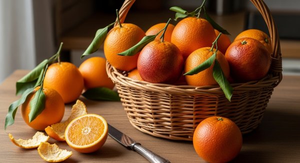 Oranges in a basket #3