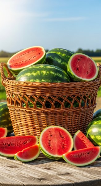 Watermelons in a big basket #3