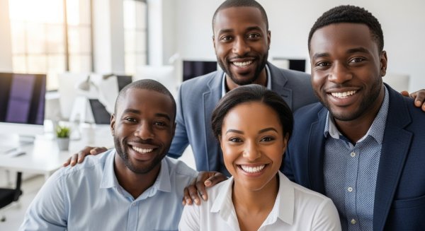 African business men and women in an office #1