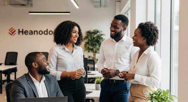 African business men and women in an office #2