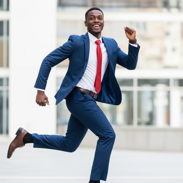 A business man running #3