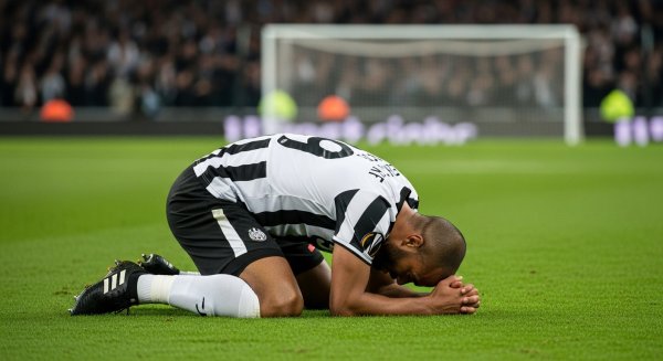 A black footballer missed a goal #3