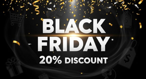 Black Friday 20% discount background #3