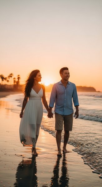A couple at the beach #3