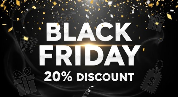 Black Friday 20% discount background #1